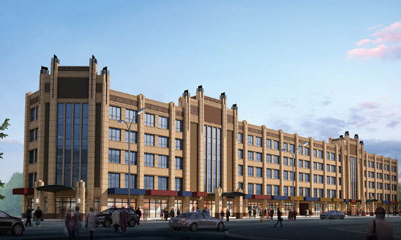 陜煤建設(shè)天工公司雅荷中央廣場1#、2#樓封頂